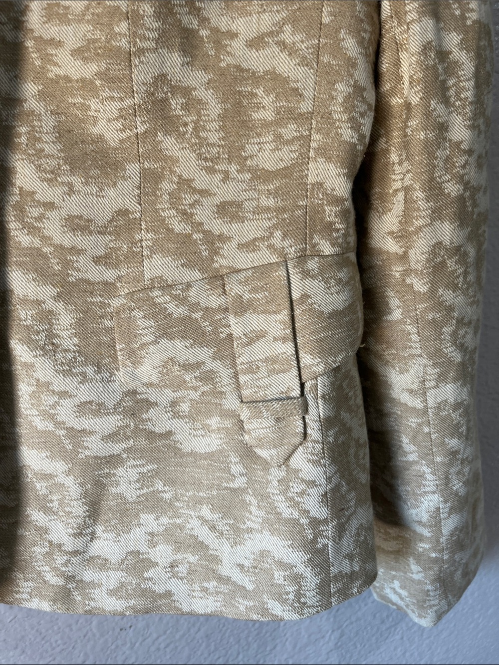 Kasper Cream Patterned Women's Blazer Jacket Sz 6 Vintage Office Business Chic - Picture 6 of 9